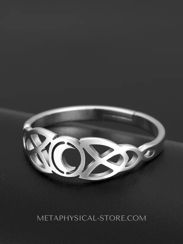 Triple Moon Ring