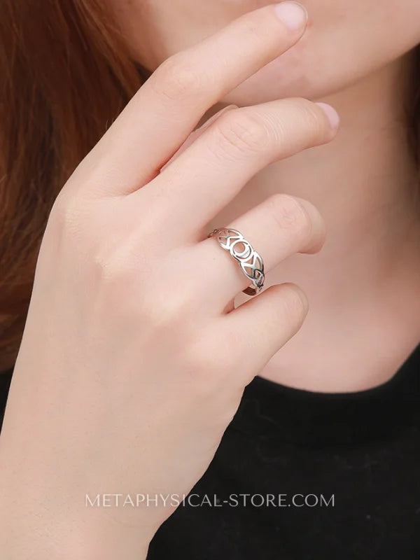 Triple Moon Ring