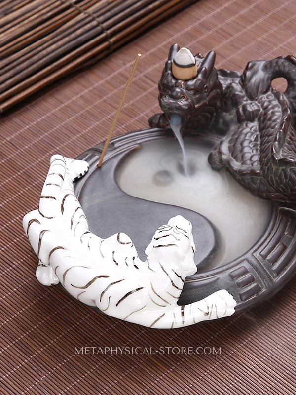 Yin Yang incense burner