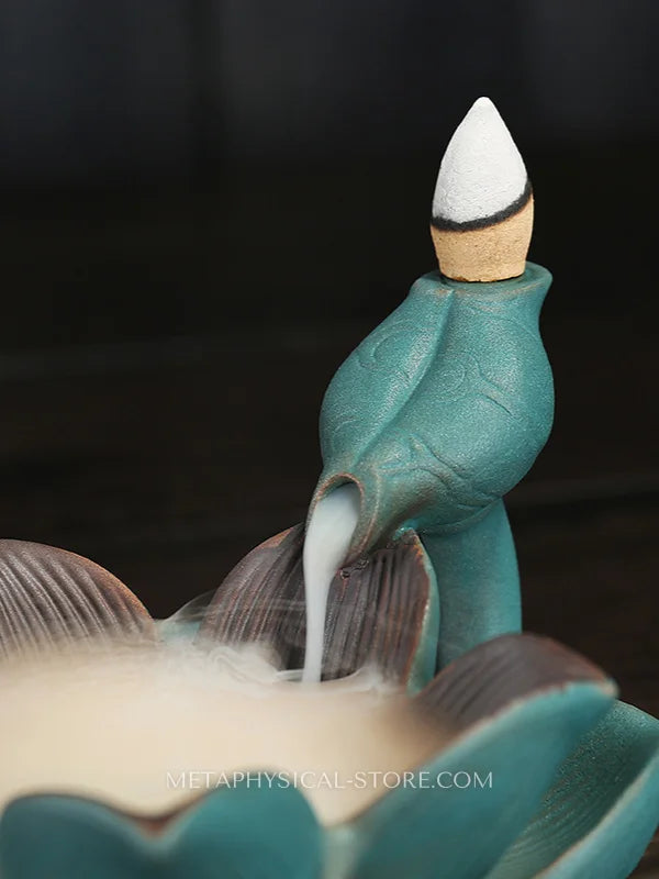 Zen Lotus Backflow Incense Burner