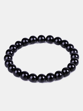 Bracelet de perles d'obsidienne