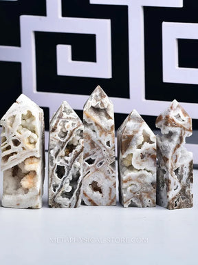 Druzy Agate Tower