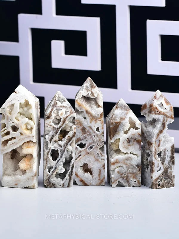 Druzy Agate Tower