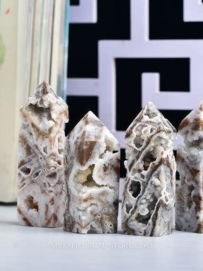 Druzy Agate Tower