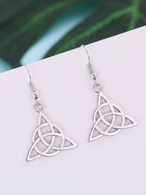 Boucles d'oreilles Triquetra celtique