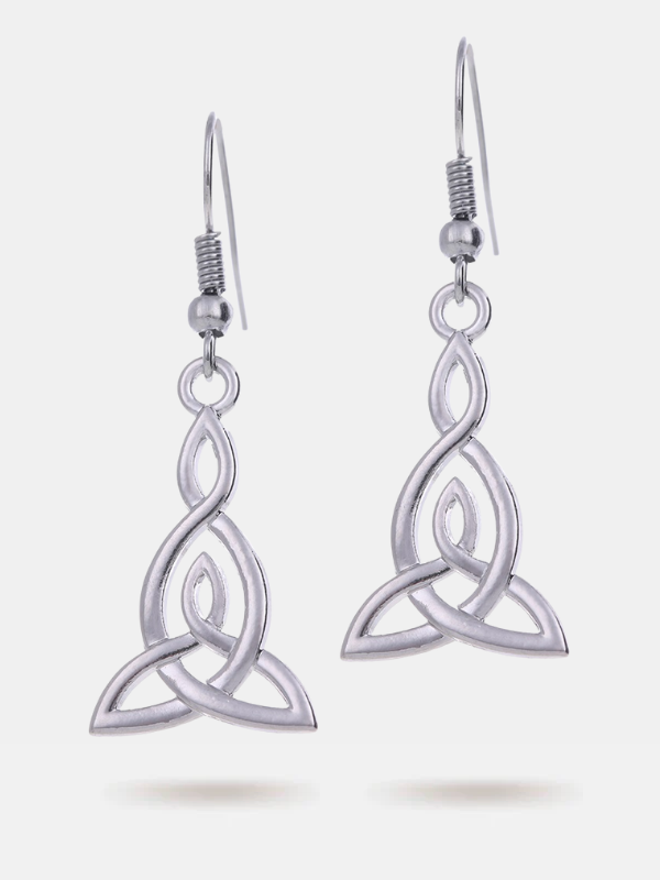 Boucles d'oreilles à nœud celtique irlandais