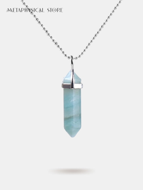 Amazonite crystal necklace