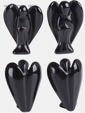 Black obsidian angel