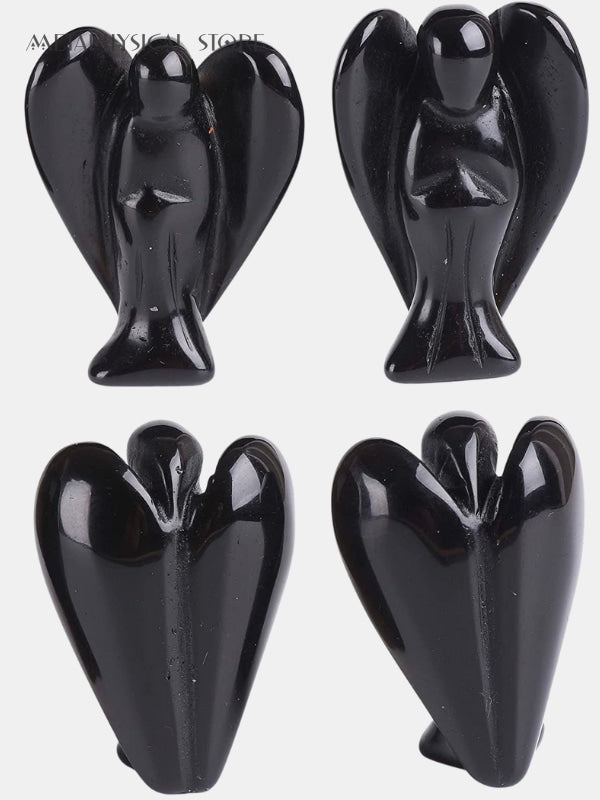 Black obsidian angel