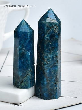 Blue apatite tower