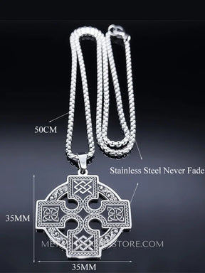 Celtic Knot Cross Necklace