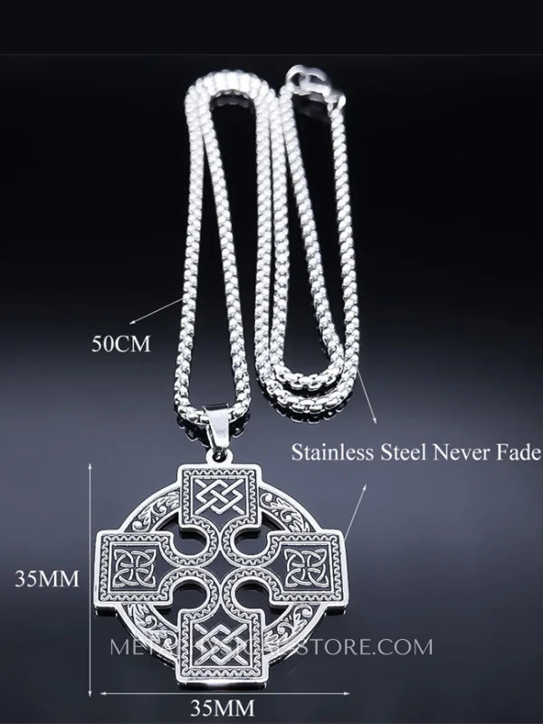 Celtic Knot Cross Necklace