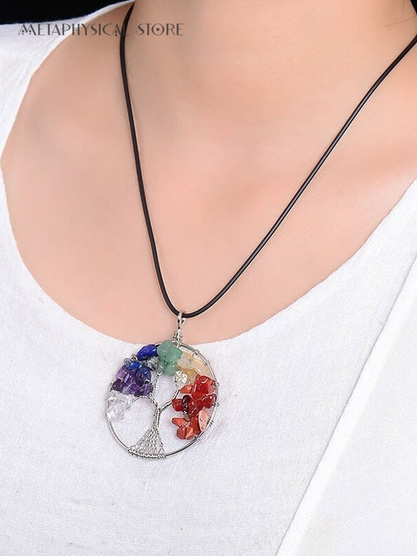 Chakra Tree of life necklace