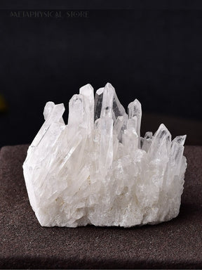 Clear quartz cluster
