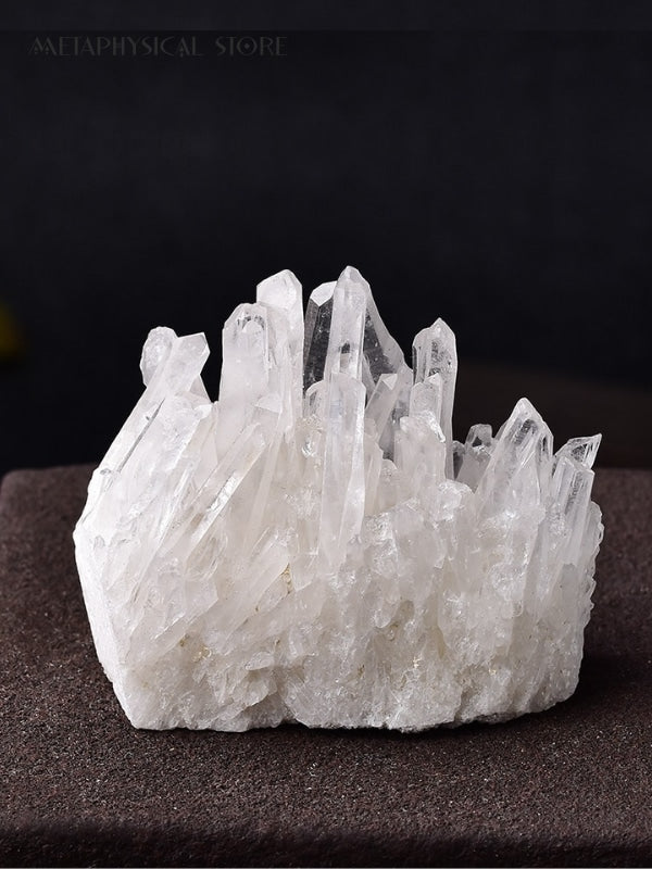 Clear quartz cluster