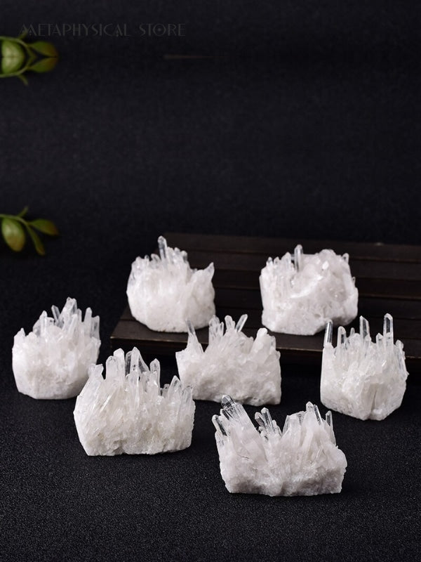 Clear quartz cluster