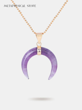 Crystal moon necklace