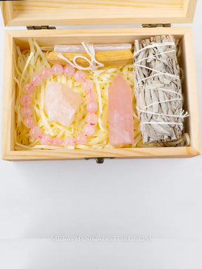 Energy Cleansing Smudge Kit With Rose Quartz