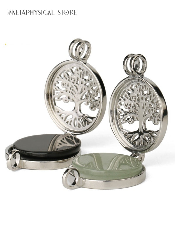 Essential oil Tree of life necklace