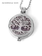 Essential oil Tree of life necklace