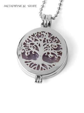 Essential oil Tree of life necklace