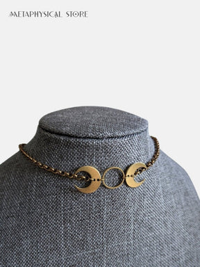 Gold witch necklace