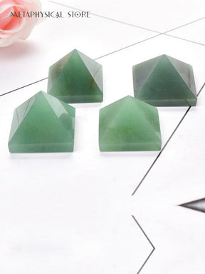 Green aventurine pyramid