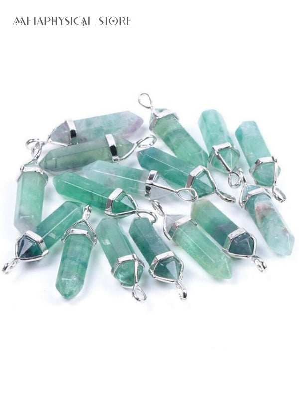 Green fluorite necklace