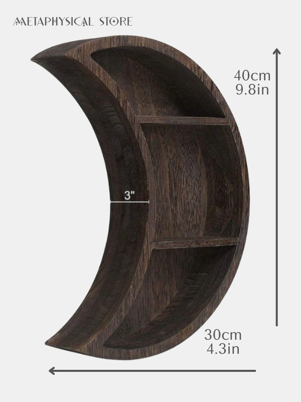 Half moon wall shelf