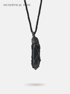 Hexagon gemstone necklace