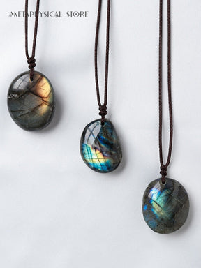 Labradorite teardrop necklace