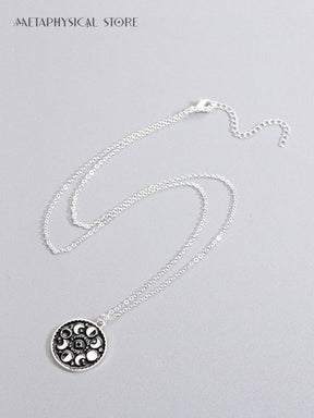 Moon phase necklace