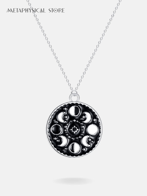 Moon phase necklace