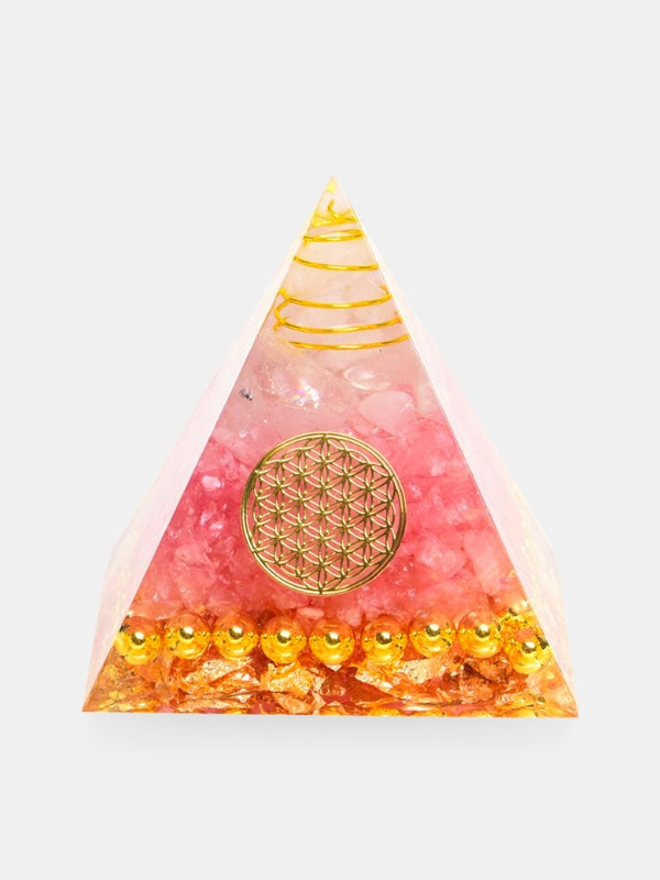 Orgone pyramid rose quartz