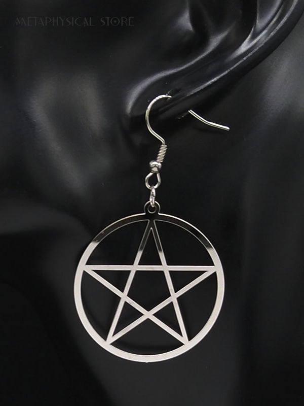 Pentagram earrings