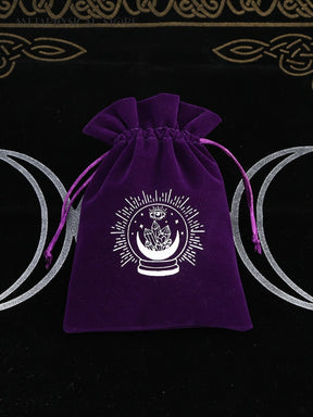 Purple tarot deck pouch