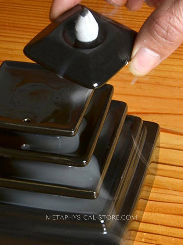 Pyramid incense burner
