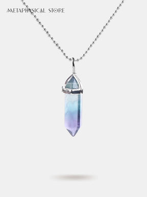Rainbow fluorite necklace