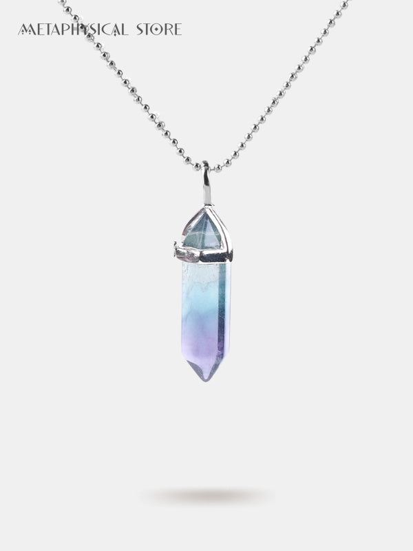 Rainbow fluorite necklace