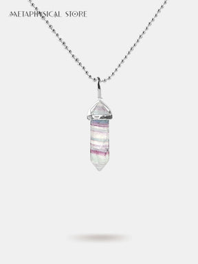 Rainbow fluorite necklace