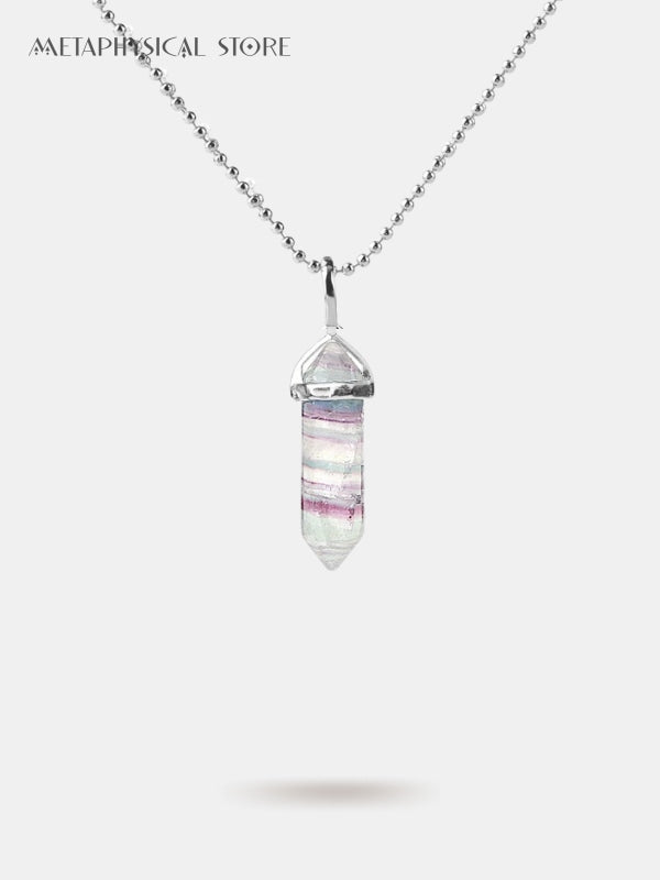 Rainbow fluorite necklace