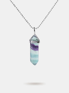 Rainbow fluorite necklace