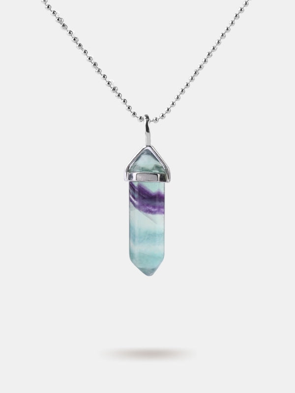 Rainbow fluorite necklace