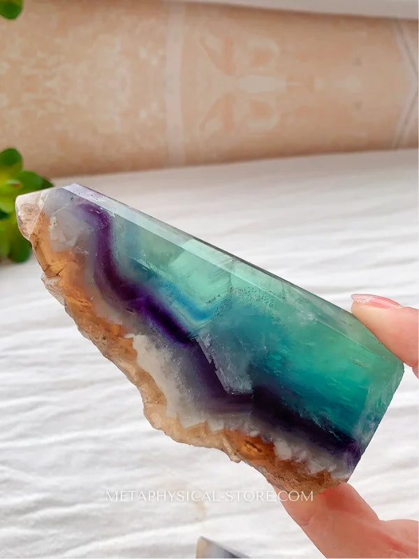 Raw Rainbow Fluorite Fluorite