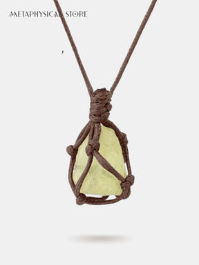 Raw stone necklace