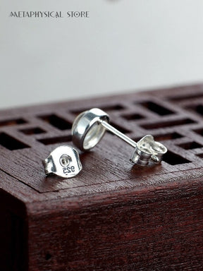 Real opal stud earrings