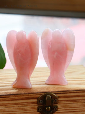 Rose quartz angel