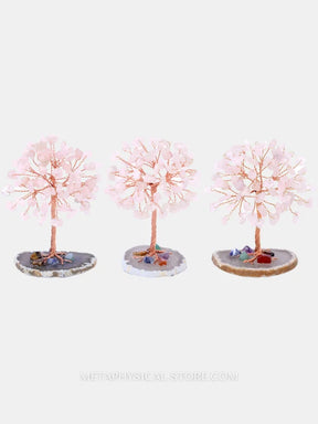 Rose Quartz Crystal Tree