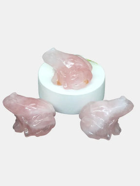 Rose Quartz Frog