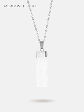 Selenite necklace